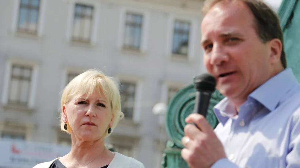 Wallströmsk comeback. Stefan Löfven presenterade i dag Margot Wallström som heltidsvalarbetare för Socialdemokraterna.