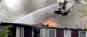 Storbrand i studenthus i Linköping
