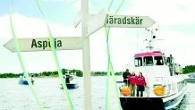 "Den första sommaren med Skärgårdslinjen blev dålig, men det berodde till stor del på vädret med mycket regn och rusk", säger Göran Johansson, en av de nio entreprenörer på Skärgårdslinjen. Bilden är från invigningen av linjetrafiken.
FOTO: ROBERT SVENSSON