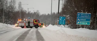 Trafikolycka längs Nya Älvvägen