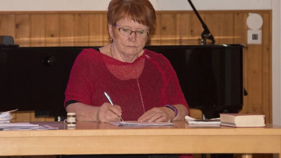 Ordförande. Barbro Ternert valdes till kyrkofullmäktiges ordförande.