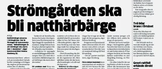 KS-ja bäddar för nytt natthärbärge