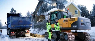 Reparationsarbetet är i full gång