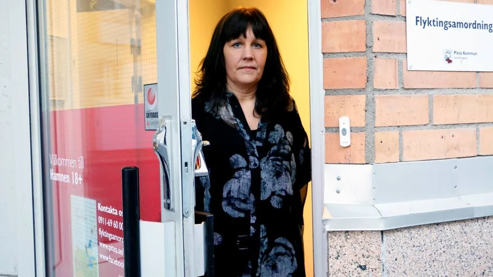 Trist utveckling. Anna-Maria Nilsson, som är chef för flyktingsamordningen i Piteå, tycker utvecklingen är tråkig. När flyktingströmmen var som störst jobbade 160 personer i verksamheten, idag - med de senaste varslen - är siffran nere i 54.