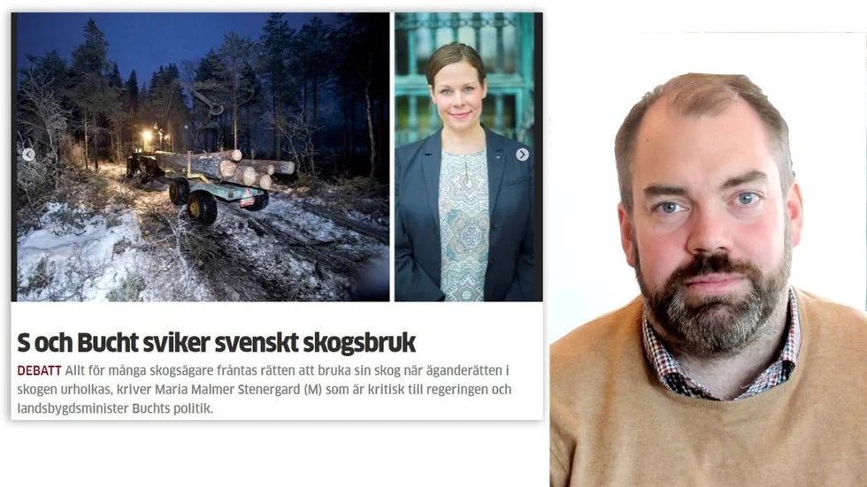 REPLIK. Sveriges och Norrbottens skogsägare bör få veta att moderaternas plötsliga iver att värna svenska skogsägares intresse inte syns i deras budgetmotion, skriver Fredrik Lundh Sammeli (S).