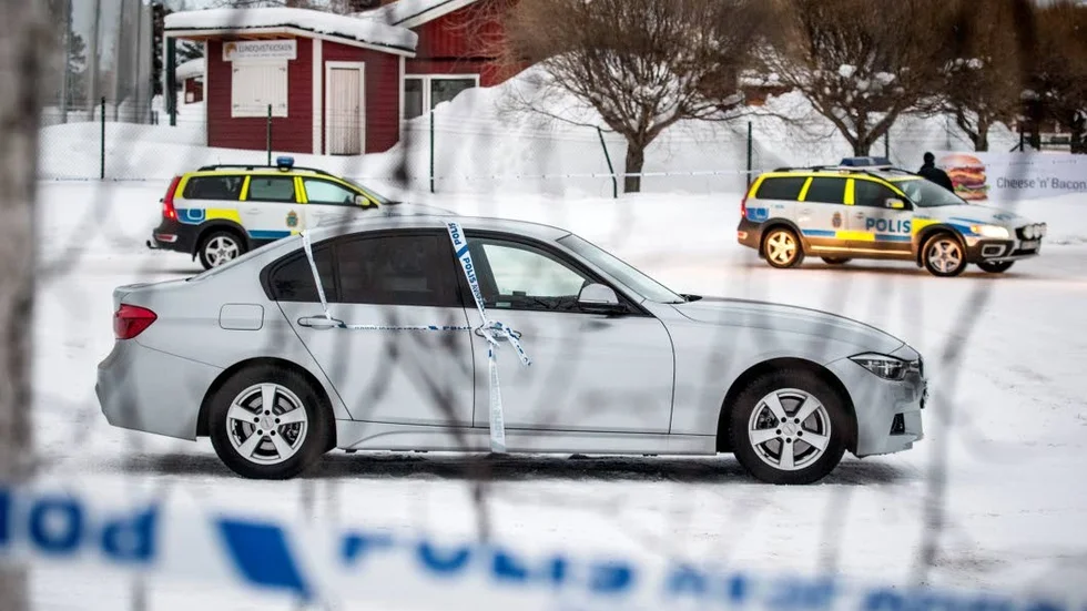 Här, i bakluckan på sin bil som stod parkerad vid LF Arena, hittades den döde mannen skjuten till döds. Nu vet man att han dog hemma på gården där 20-åringen bodde och fraktades i bilen till LF-parkeringen. (Arkivbild)