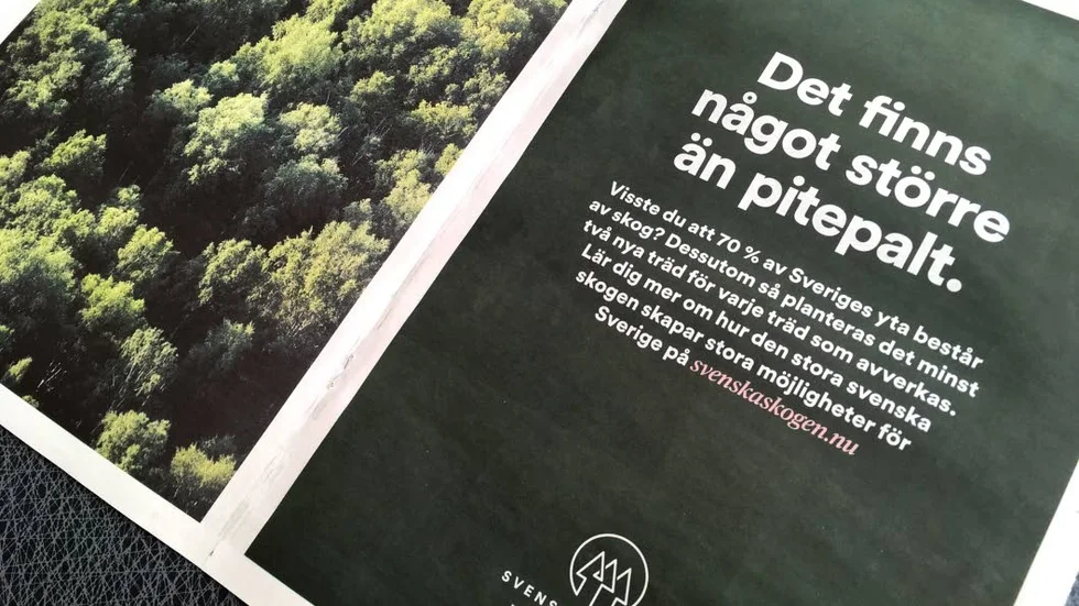 Annons i Piteå-Tidningen. Publicerad onsdag 29 mars. "Är det lilla antalet ideella, aktiva naturvårdare som värnar återstående naturskogar ett så stort hot och bekymmer för Sveaskog och skogsnäringen att man måste starta en miljonkampanj?" undrar Björn Mildh som är kritisk.