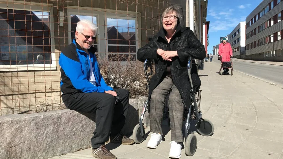 ENERGISKA. Kurt och Aina Lundgren strålade i solskenet.
