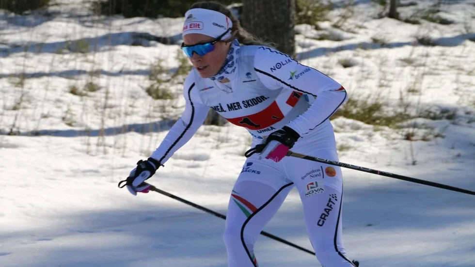 FÖRST. Jennie Öberg gick ut hårt och tog täten.