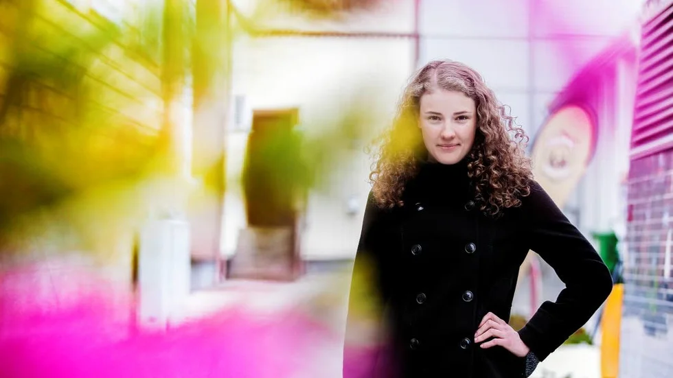 BERÄTTAR. Hanna Öberg från Svensbyn berättar om sin satsning.