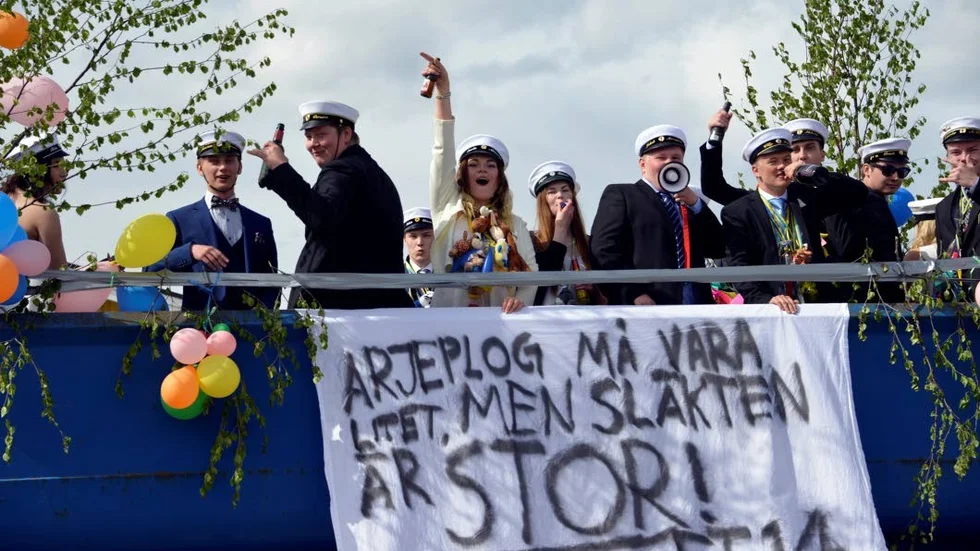 Flak. Full fart var det på studentflaket.