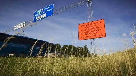 Nu stängs delar av Söderleden återigen av för att reparera misstaget med tyst asfalt.Foto: Andreas Skogh