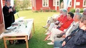 Redan på medeltiden fanns det regler för hur man skulle bete sig vid matbordet, något som Elisabet Johnsson entusiastiskt berättade om.
FOTO: GUNNAR JOHANSSON