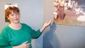  Jag tycker bilden visar mycket 60-tal och jag känner igen stämningen här, säger Mirja Jussila. Hennes mamma dansar på fotobilden. Mirja har gjort intervjuerna till utställningen om finländarna på Hults Bruk.
FOTO: NICLAS SANDBERG