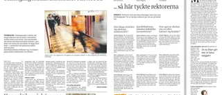 Hanna gräver i tidningsarkivet