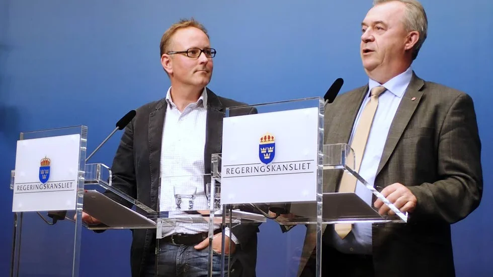 Johan Persson, Kalmar, är ordförande i den parlamentariska landsbygdskommittén. Sven-Erik Bucht, Karungi, är landsbygdsminister.