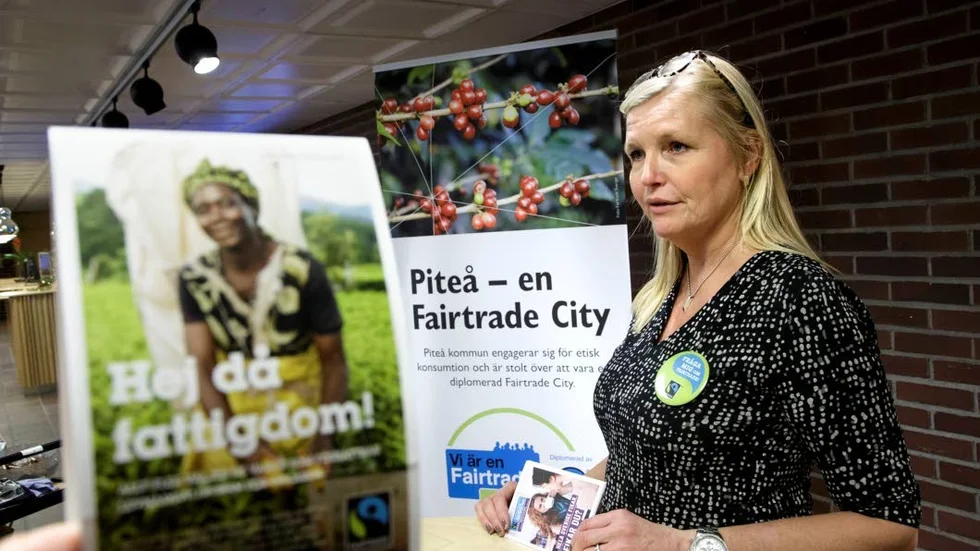 FAIRTRADE. "Kommunen och handlarna i Piteå är duktiga på att ta Fairtrade-frågan på allvar", anser Siv Öhlund.