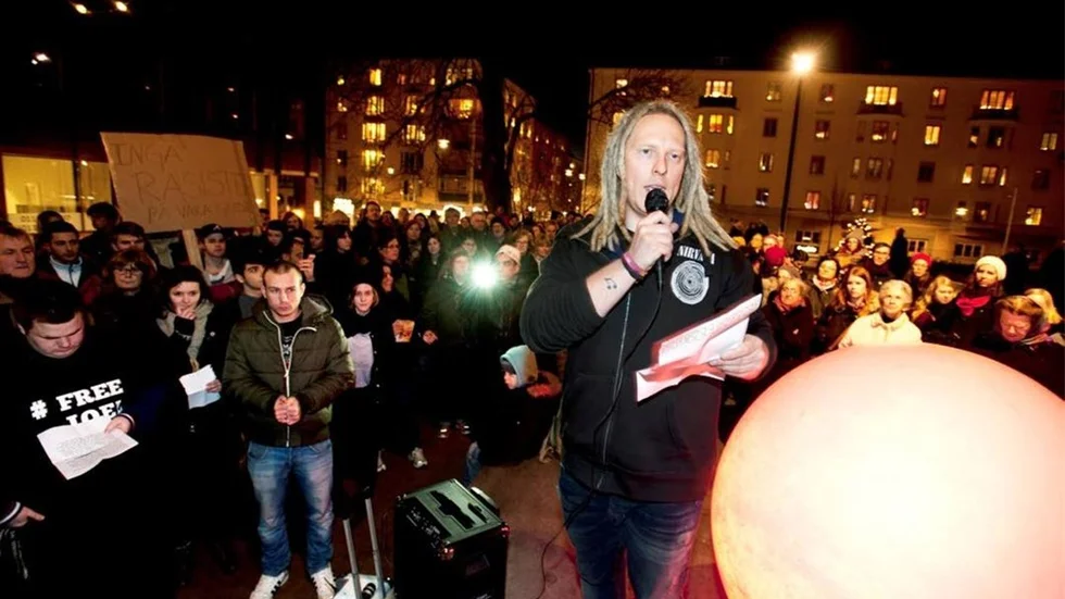 Rickard Eriksson fungerade som konferencier i Hörsalsparken och höll också ett inledande tal mot rasismen och för alla likas värde.