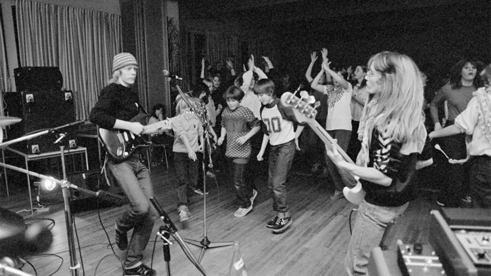 Blacka Musik föddes, ungefär så här när Kalle Baah på Kimstadskolan 1981.
Foto: Pelle Wichmann