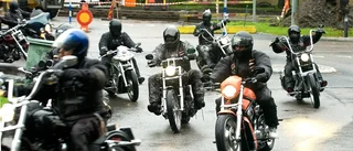 Hells Angels på besök för att hedra död anhängare