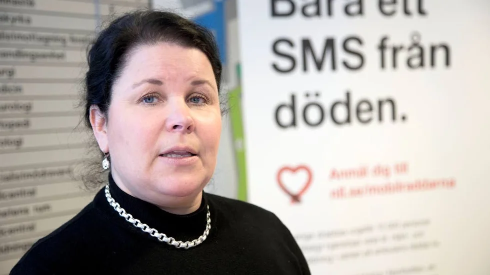 ”Om allmänheten får reda på var det finns hjärtstartare så kan det rädda en människas liv”, säger Anna Åström, HLR-koordinator vid Piteå Älvdals sjukhus. (Arkivbild)