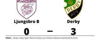 Derby klart bättre än Ljungsbro B på Ljungsbro