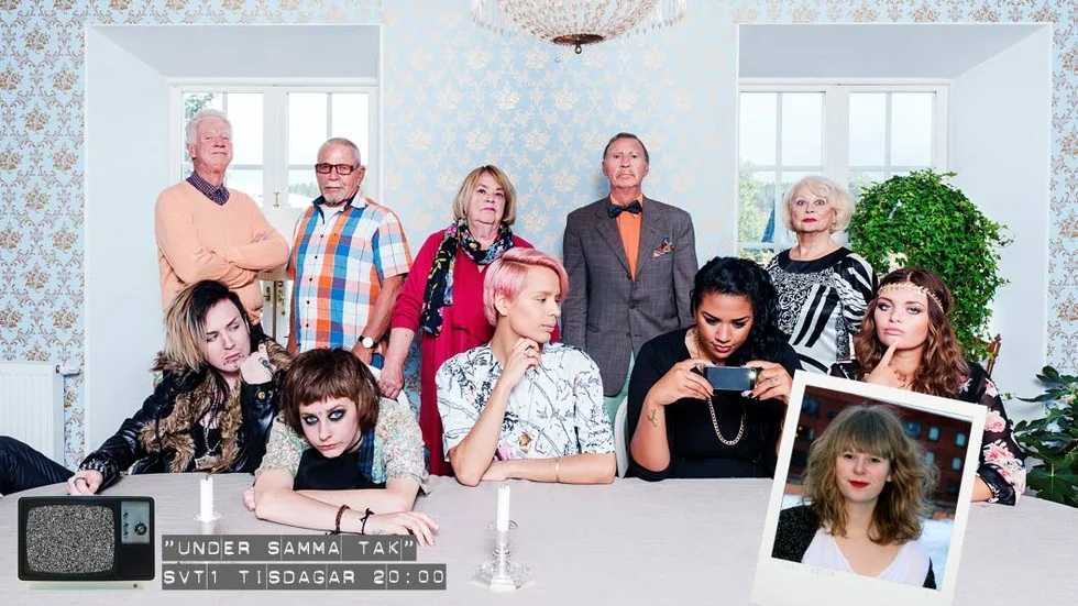 Här ser ni deltagarnas i SVT:s nya ralityserie "Under samma tak". Visas i SVT1 tisdagar 20:00