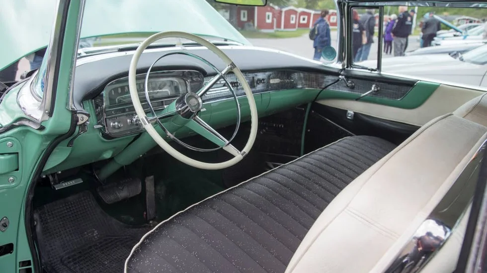 Cadillacen från 1956 var totalrenoverad med orgiginaldelar.