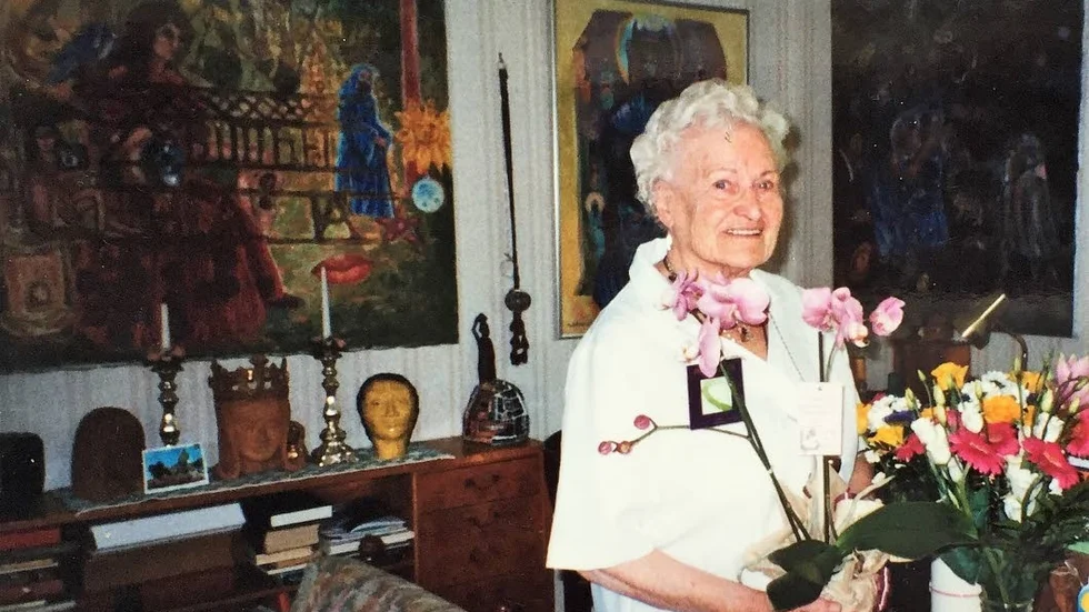 June Montana Lorentz på sin 90 årsdag.