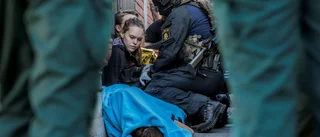 Terrorövning i centrala Piteå