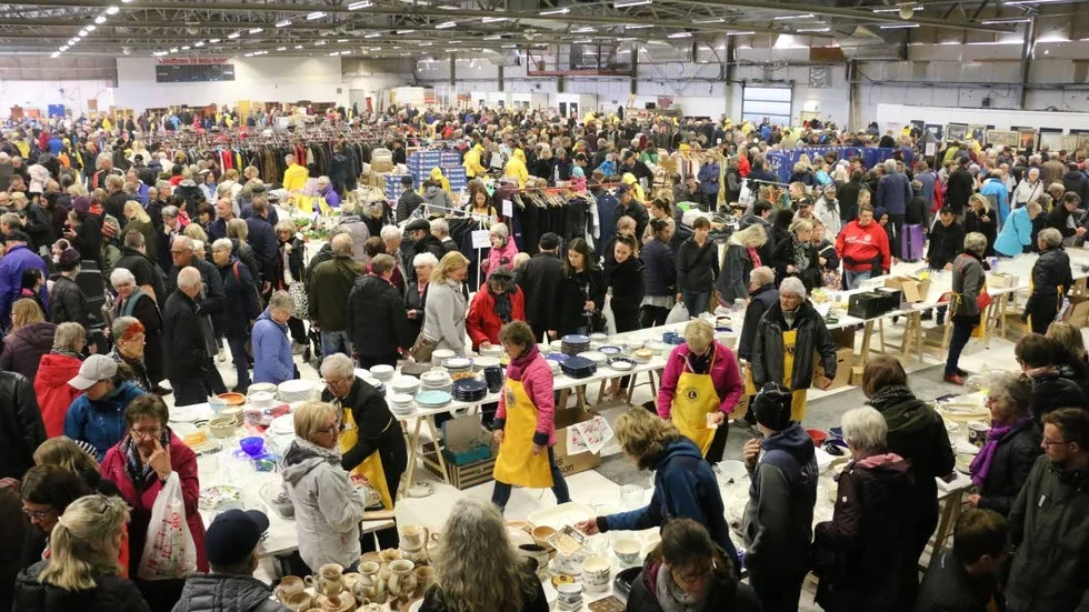 I helgen är det dags för Lions stora loppis på Nolia. Loppmarknaden lockar tusentals besökare vid varje genomförande. (Arkivbild)