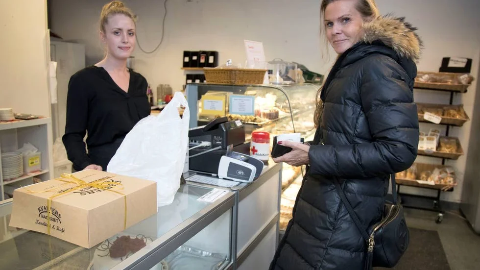 Mia Bergström, Malmö, såg fram emot semlorna från Kvartersbageriet.