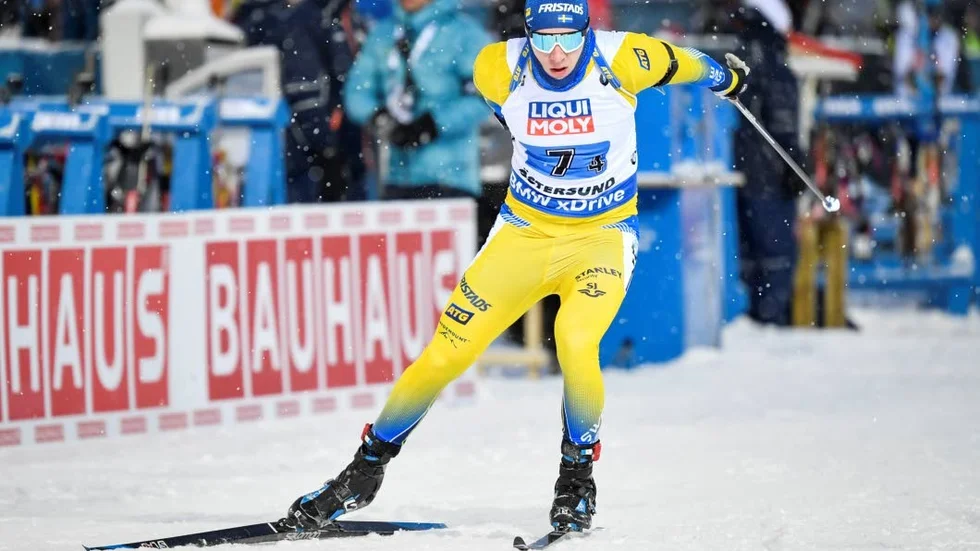 Sebastian Samuelsson kunde nå en tredje plats på sista sträckan. Då sköt han tre bom i det sista skyttet.
