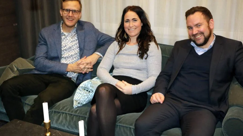 Kristoffer Lundström, vd, Ida Åhman, hotellchef och Tobias Lindfors sitter i soffan men är annars betydligt mer aktiva i satsningarna på Nordens största turistanläggning.