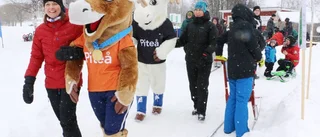 Lite snö stoppar inte Piteåborna