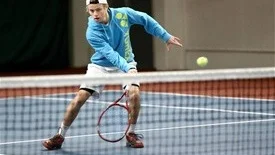 Piteågrabben Arvid Norén har tagit sin första tennismedalj i junior-SM. Han tog sig till final tillsammans med Axel Holm där det dock blev förlust. (Arkivbild)