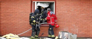 Fyra till sjukhus efter brand i Öjebyn