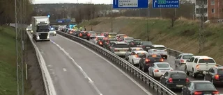 Trafikolycka orsakade långa köer