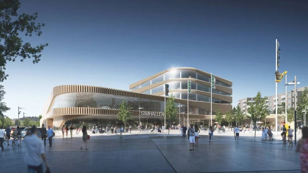 Så här såg simhallen ut innan kommunen avbröt upphandlingen på onsdagen