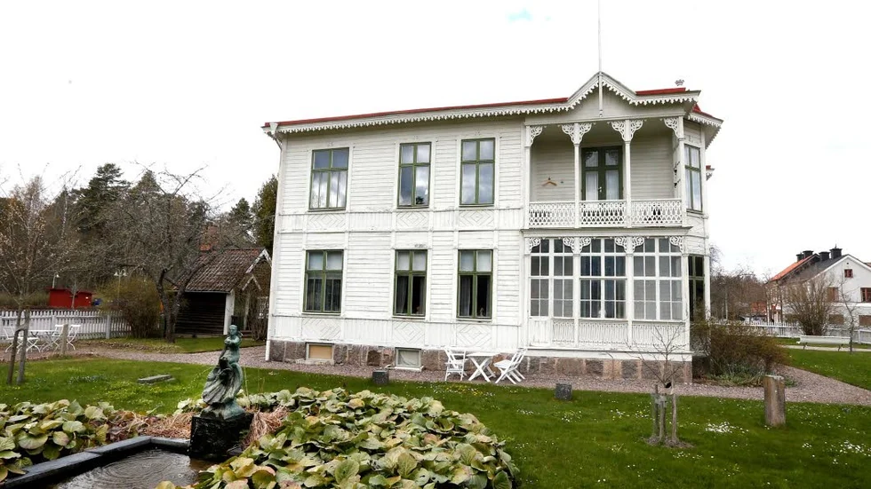Villa Lugnet. Huset byggdes 1882 och stod tidigare vid Stångån, nära Tinnerbäckens utflöde.