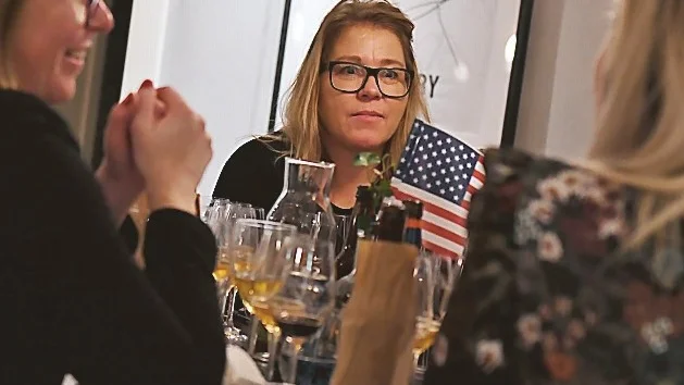 Maria Berggren var en av värdarna för ölprovningen med USA-tema. Foto: Bertil Andersson