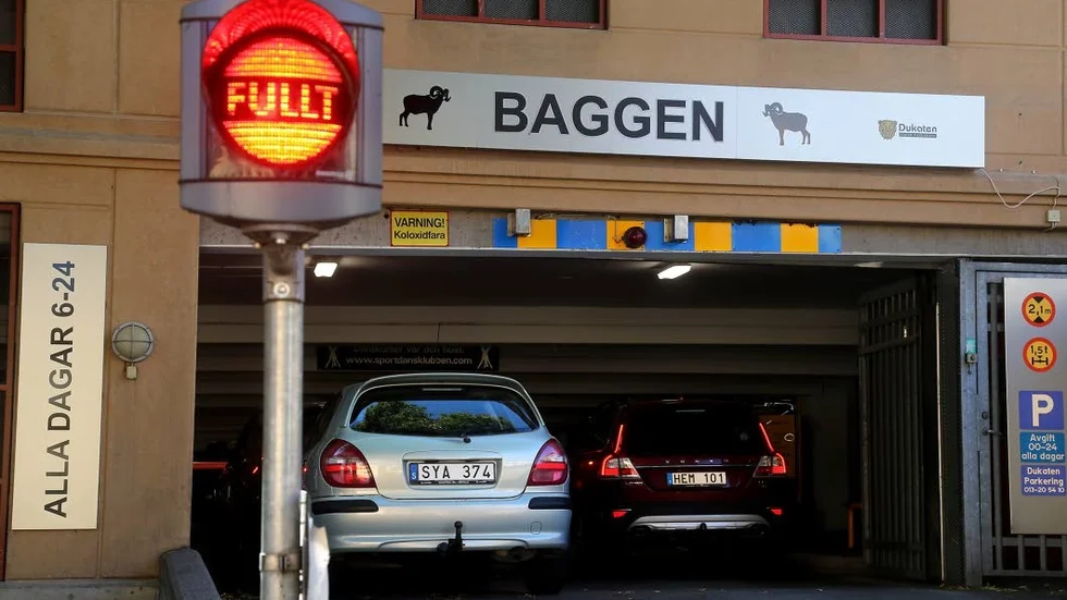 Den nya tjänsten testas i p-huset Baggen.