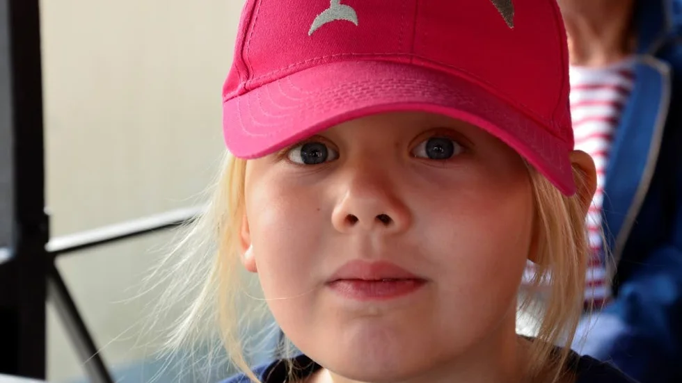 Roligt. Mikaela Tarland, sju år från Mantorp var nöjd.