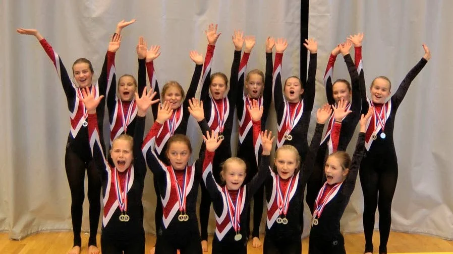 SEGER. Borensbergsgymnasterna vann klassen B1 i Mellansvenska cupen i Örebro.