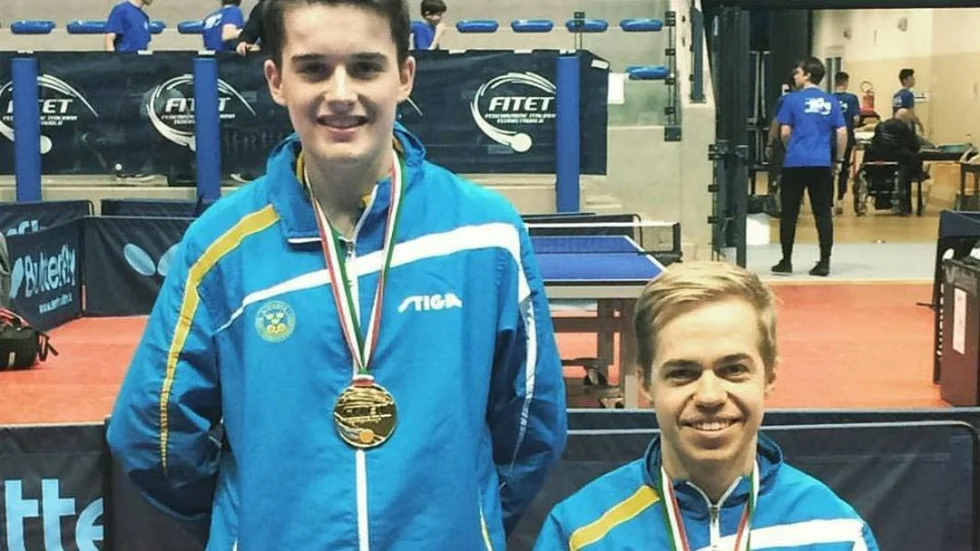 MEDALJER. Daniel Gustafsson tog guld och Alexander Öhgren brons för Team Motala i Lignano Masters Open i Italien.
