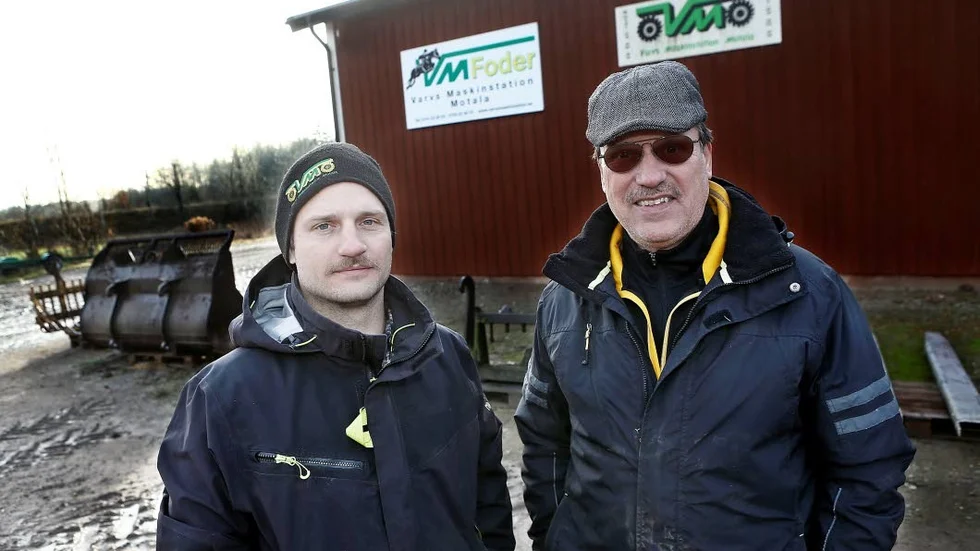 Varvs Maskinstation drivs av far och son Pilhemmer: Carl och Sten.