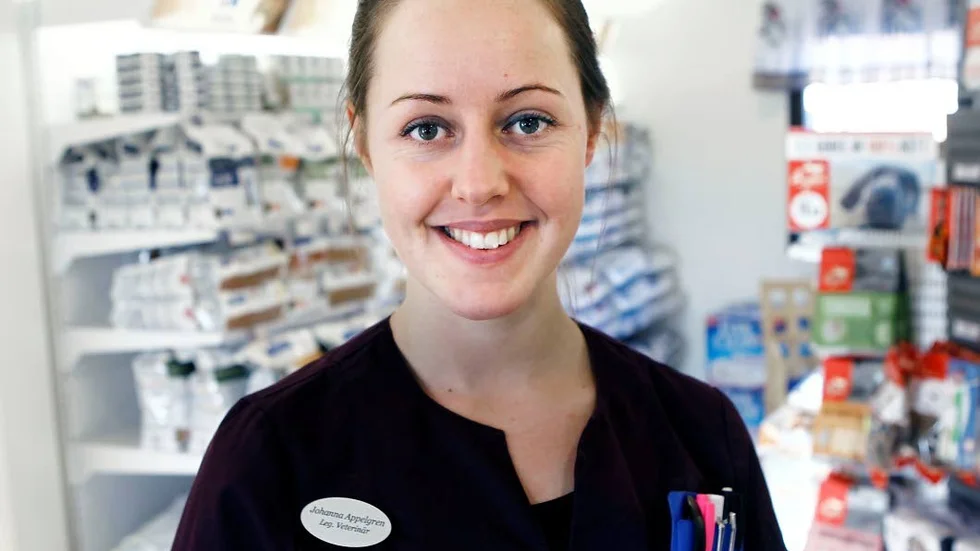 Johanna Appelgren är sedan första december 2016 veterinär på Motala Djurklinik.