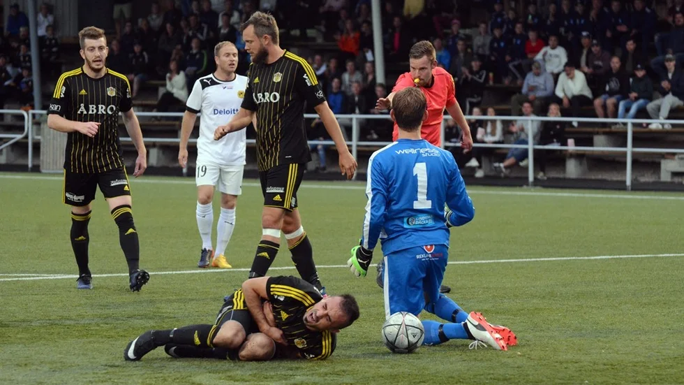 Mohammed Jaafar gjorde mål för Vimmerby men laget föll med 2–3.