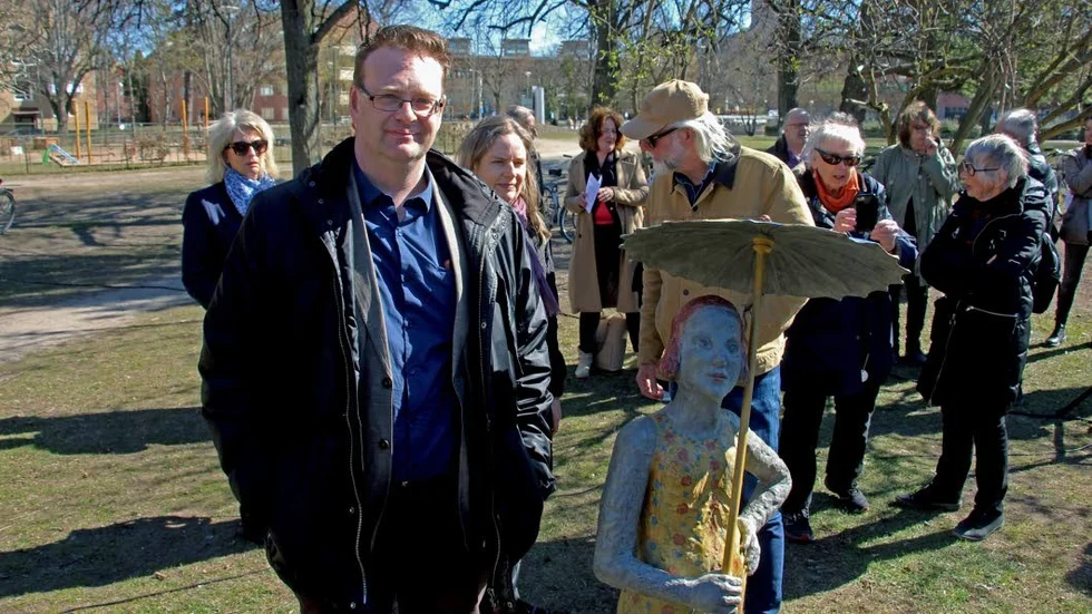 Konstchefen Lars-Ove Östensson säger att konstverket kommer höja statusen på den offentliga konstparken.