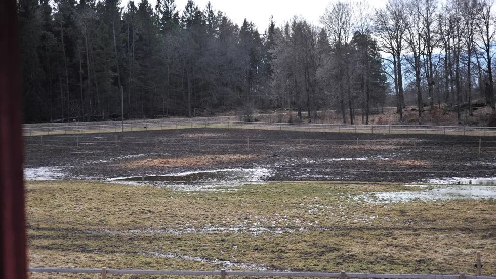 De här rasthagarna blir vattensjuka efter mycket regnande och därmed obrukbara. De är därför i stort behov av dränering.